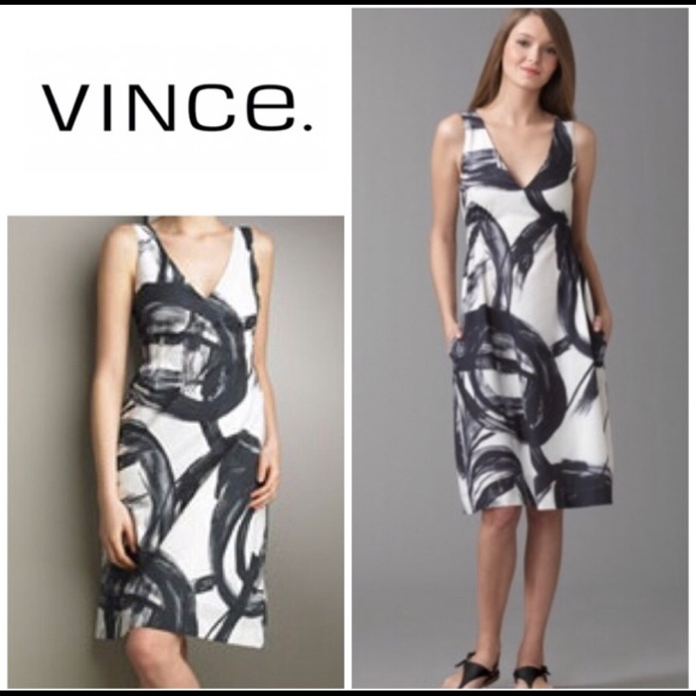 Vince graphics print dress